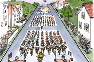 dessin : L'étape du 14 juillet