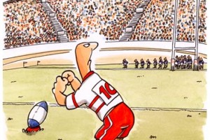 dessin : Rugby le botteur numéro 10