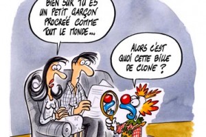 dessin : Le génie génétique : le clonage humain
