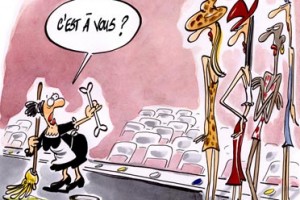 dessin : Trop maigres pour être belles !