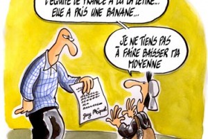 dessin : Le refus de lire la lettre de guy môquet