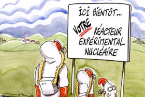 dessin de presse : Cadarache en route pour le futur