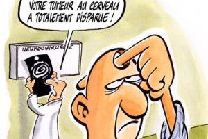 dessin de presse : Radiothérapie excessive