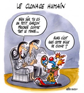 dessin : Le génie génétique : le clonage humain