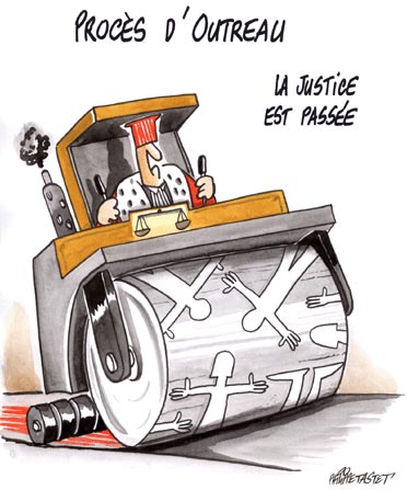 dessin : le procès d'outreau